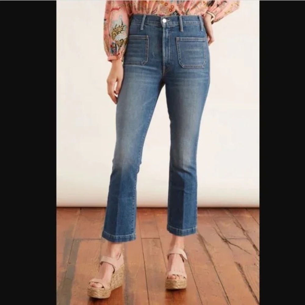 MOTHER Superior The Hustler Patch Pocket Flood Jeans Cowboys Don’t Cry 26